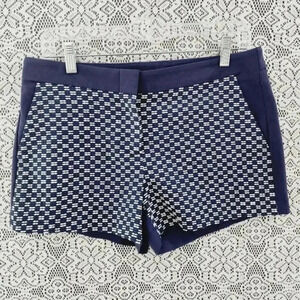 NWT DKNYC Textured‎ women's shorts navy blue 6